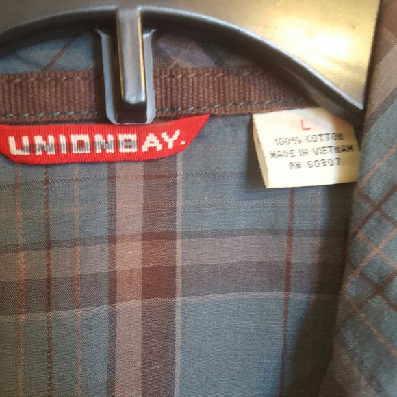 Unionbay Men Large Short Sleeve Casual Shirt - Picture 3 of 3